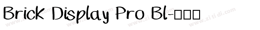 Brick Display Pro Bl字体转换